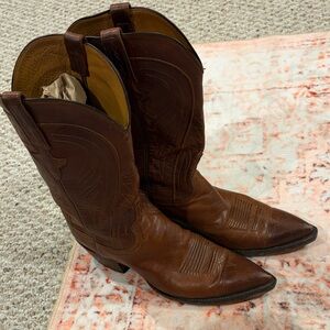 Lucchese Leather Cowboy Boots